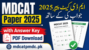 MDCAT Paper 2025 with Answer Key PDF Download