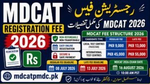 MDCAT Registration Fee 2026