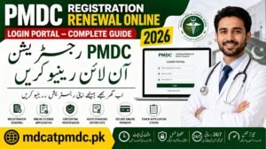 PMDC Registration Renewal Online – Login Portal